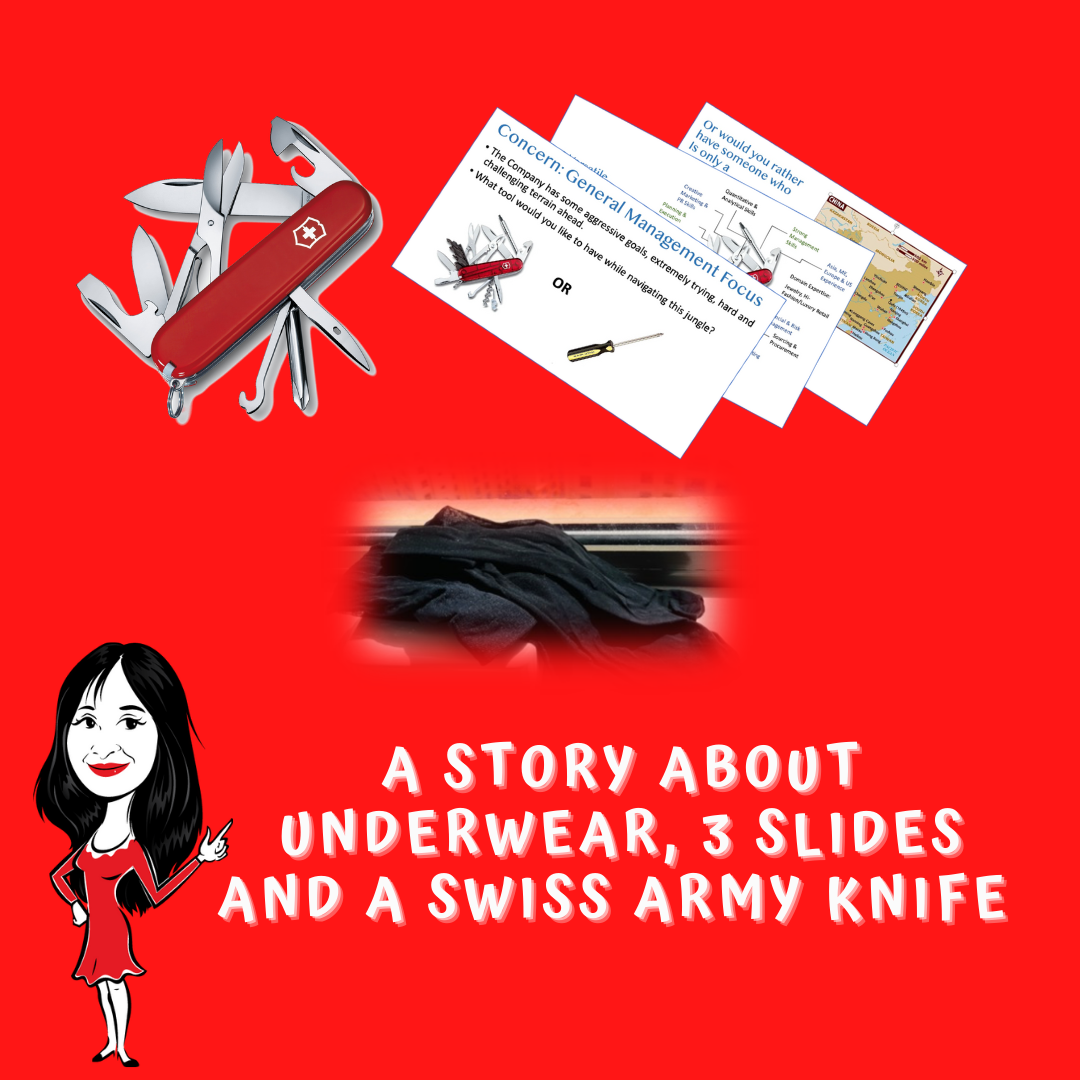A Story About Underwear, 3 Slides & A Swiss Army knife
